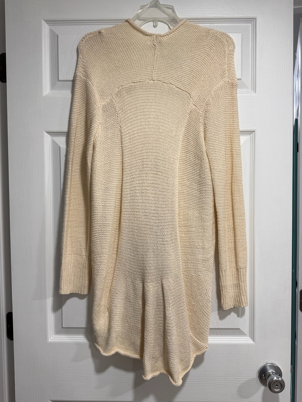 Umgee Cream Ruffle-Front Open Cardigan - Picture 3 of 3